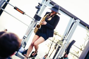 Saxophonistin Clouds Hamburg
