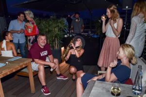 Saxophonistin Elton Hamburg