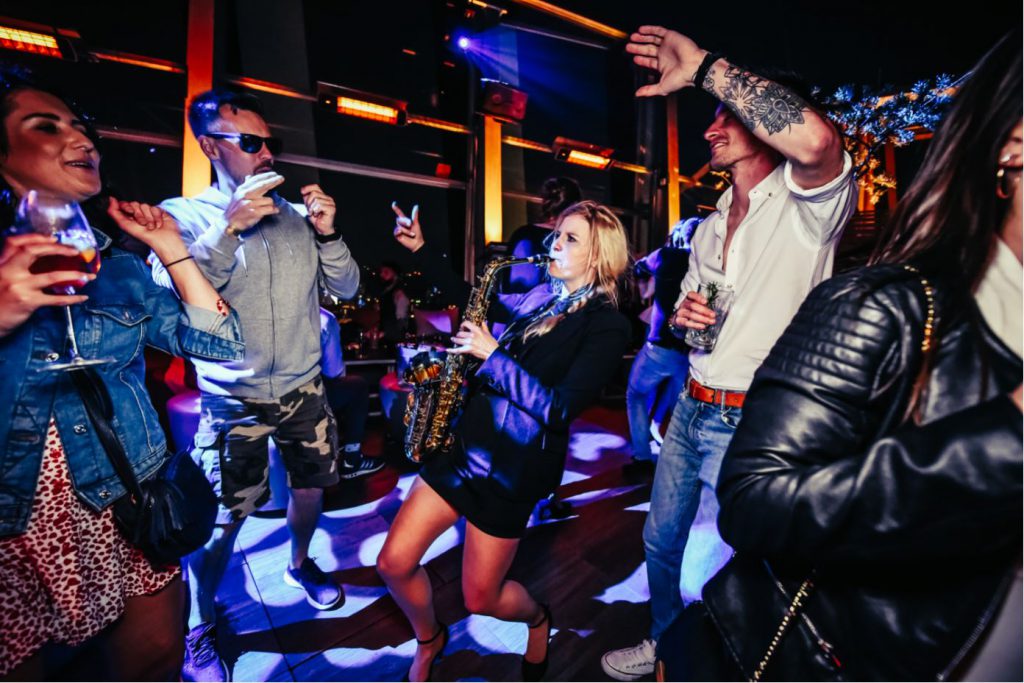 Saxophonistin Uppereast Hotel Hamburg
